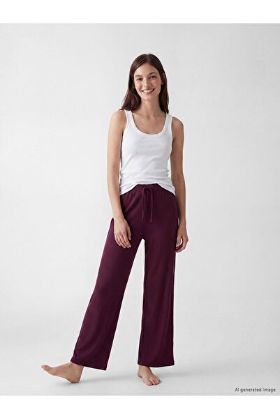 LC Waikiki Women's Pajama Bottom with Elastic Waist