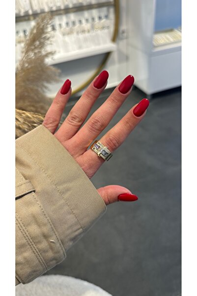 GLARE JEWELRY CO Design Zircon Stone Adjustable Stainless Steel Ring