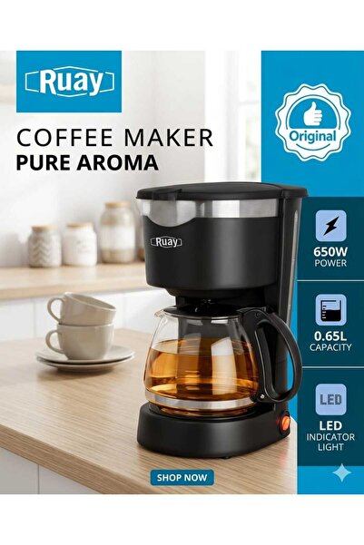 RUAY 650W Electric Coffee Maker