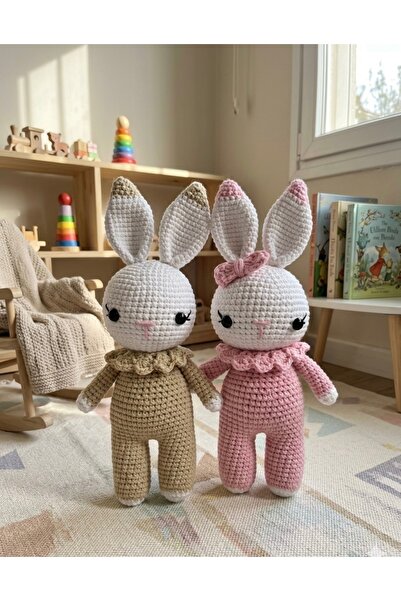 stoks toys Amigurumi Uyku Arkadaşı İkiz Tavşikler