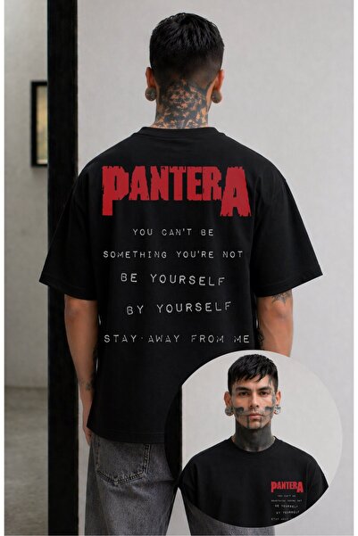 Fuddy Moda Μπλουζάκι Unisex με στάμπα Pantera Walk Words στην πλάτη, μπλουζάκ...