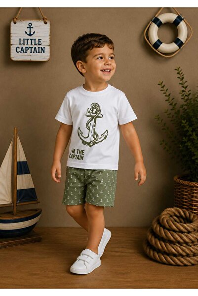 krm kerem bebe Set de vară pentru băieți, din două piese: tricou și pantaloni...