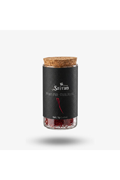 Erbaa Safran 1g Premium Süper Negin Gerçek Safran - Siyah Etiketli Mantar Tıp...