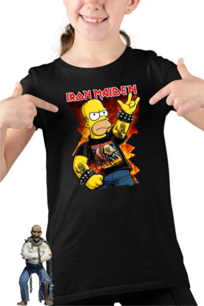 OEM Tricou Copii Fete Iron Maiden Homer The Simpsons