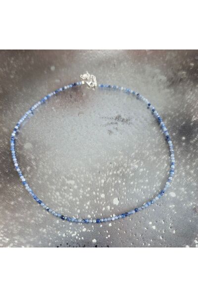 DRUZY Blue aventurine necklace, Luma #45