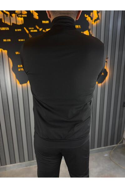 barozzi Men's Black Diver Sports Tracksuit Set Breathable Fabric Suitable for...