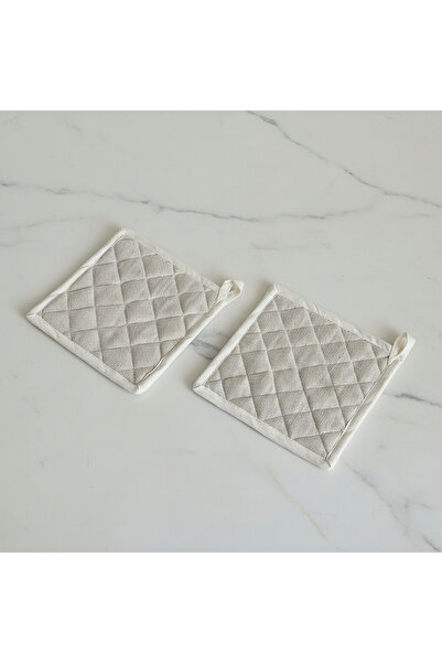 Home Box Atlanta 2-Piece Lino Pot Holder Set - 20x20 cm