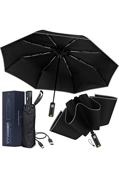 OEM Chandelita Electric Stormproof Umbrella – 105 cm Compact, Foldable, Light...