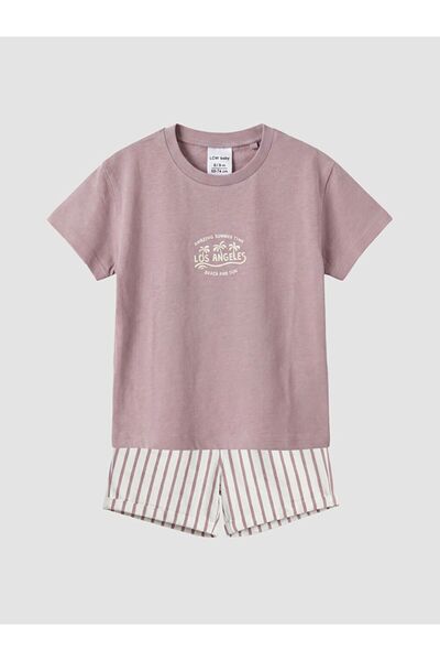 LC Waikiki Lcw Baby Los Angeles Printed Baby Boy Shorts Set