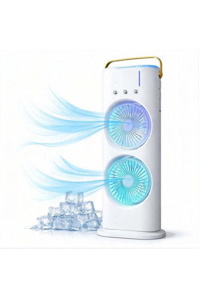CASA JOY Ventilator portabil cu pulverizare de apă 37 x 16 cm, răcire cu ghea...