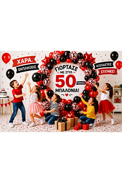 OEM ΣΕΤ 50 ΣΤΡΟΓΓΥΛΑ ΦΙΛΜ ΜΠΑΛΟΝΙΑ (GR-V01)