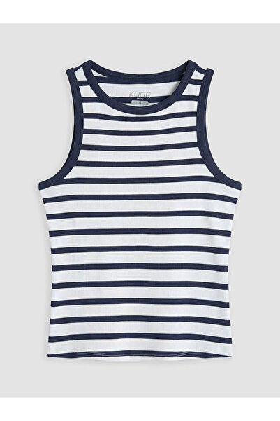 LC Waikiki New Season from Güli̇s Gi̇yi̇m White Striped Women's Athlete Tank Top