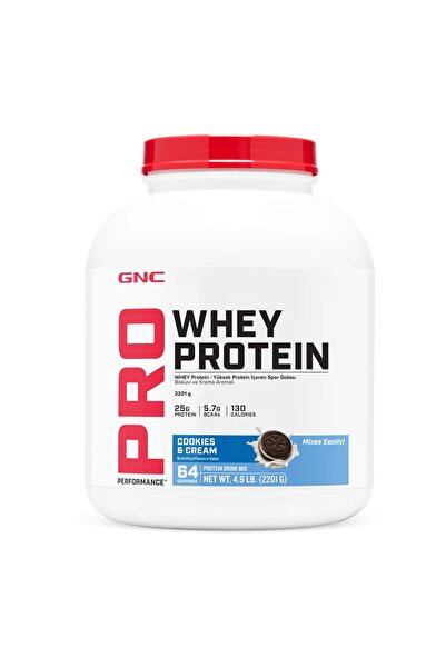 GNC Pro – Whey Protein – 2201 g (64 Servings) - Biscuit and Cream Flavored