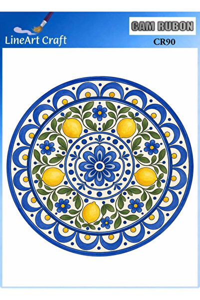 LİNEART طباعة نقل حراري على الزجاج رقم: CR91-20x20cm
