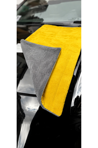 bxtasarım Lavetă premium de curățare auto din microfibră, cu două fețe, groas...