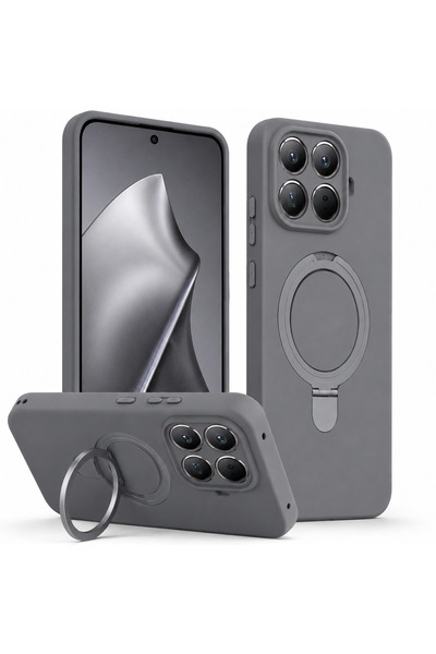 Kipgsm Xiaomi Mi 15T Pro Uyumlu Kılıf Magsafe Şarj Destekli Açılır Standlı İç...
