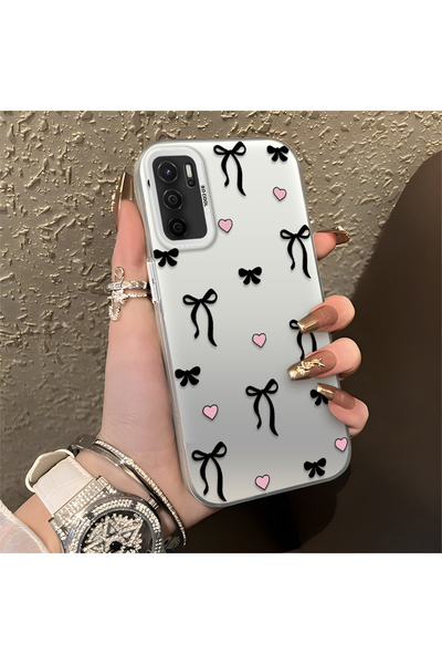 PATTERNOVA Oppo A55 4G Uyumlu Yüksek Kaliteli Ferah Fiyonk Desenli Sert Silik...