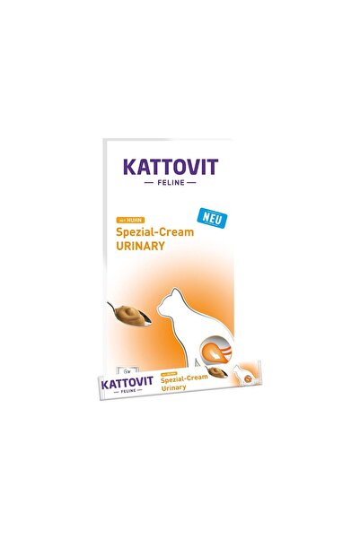 KATTOVIT Urinary Cream Λιχουδιά Γάτας Κρέμα με Κοτόπουλο 6×15gr