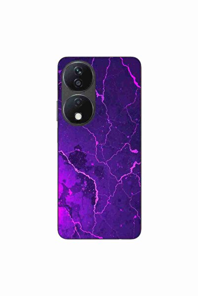 OEM Husa compatibila cu Honor X7b Silicon Gel Tpu Model Ultraviolet Marble Glow