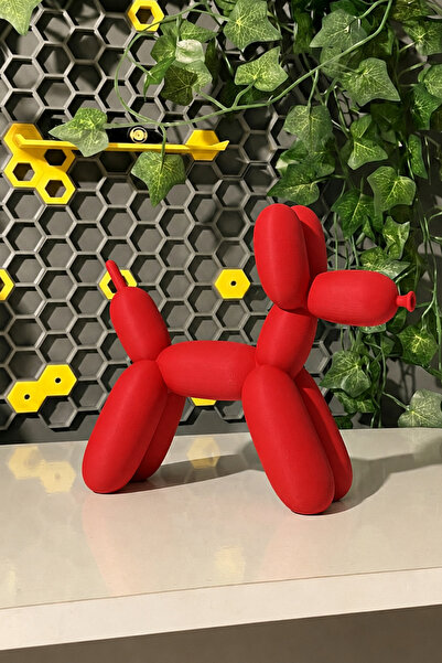nagyra Dekoratif Balon Köpek Heykel – Kırmızı Modern Biblo | Minimalist Ev & ...