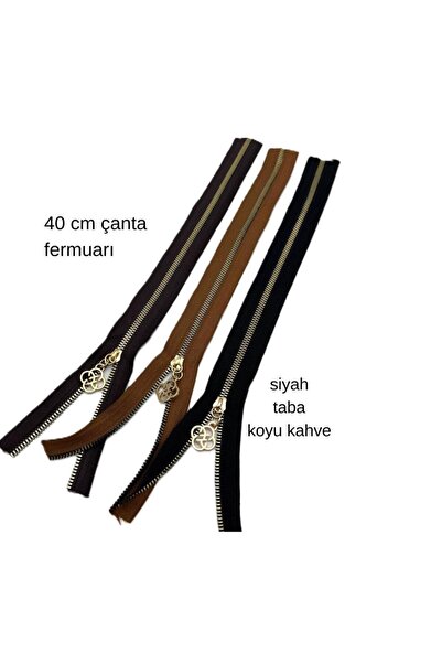angel çanta aksesuar Set patentnih zatvarača 40 cm, svetlo zlatni metal, bež,...