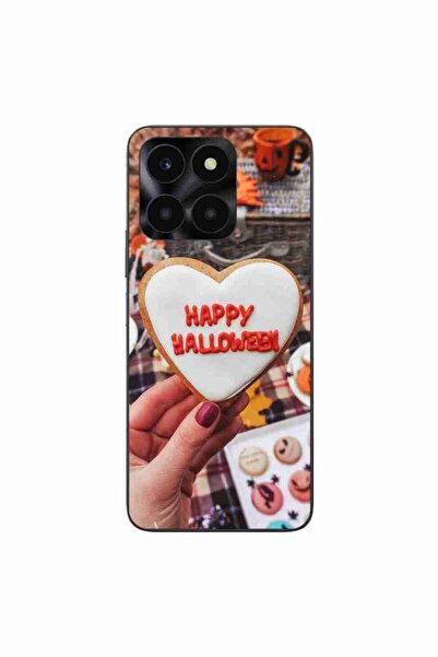 OEM Калъф, съвместим с Honor X6a, силиконов гел TPU, с шарка  "Щастливи Хелоу...