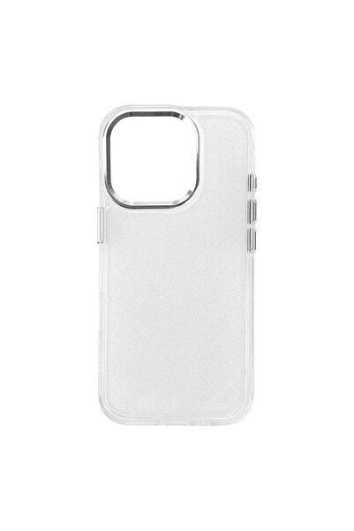 OEM Husă TPU transparentă cu sclipici pentru iPhone 16e, anti-îngălbenire
