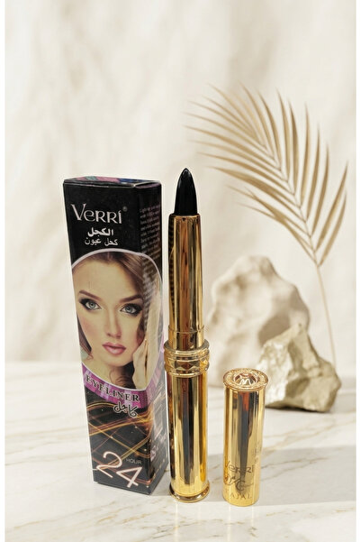 Verri Kalıcı Siyah Sürme Eyeliner Yoğun Pigmentli Suya Dayanıklı Dipliner Göz...