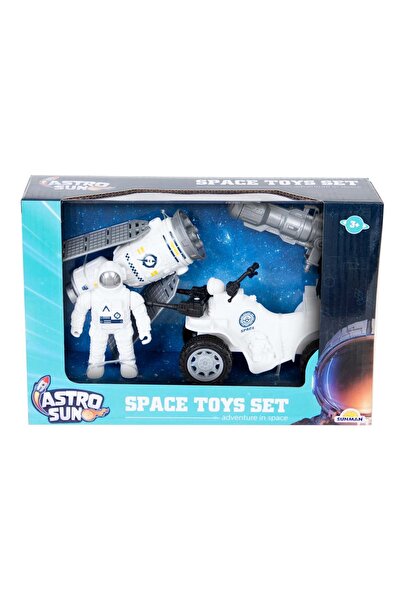 Sunman Set of 2 space vehicles and astronaut, Satellite