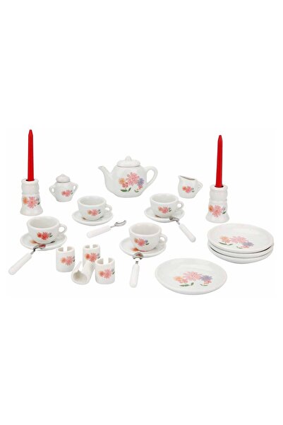 little chef Tea set, porcelain, Little Chef, 29 pieces, Flowers
