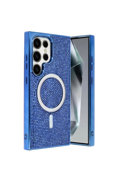 atastore2017 غطاء جوكو سامسونج جالاكسي S25 الترا هيلين ماجسيف - أزرق داكن