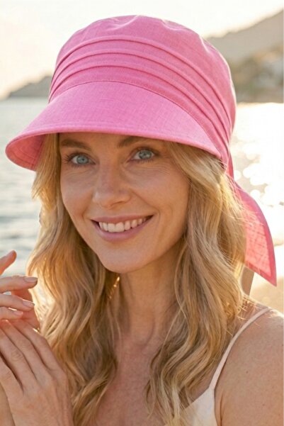 Trenderrs Women's Safari Tie-Up Brim Bandana Beach Hat