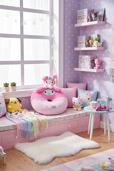 SANRIO Lisanslı Oturma Minderi – Yumuşak Konforlu Dekoratif Tasarım 36x40 Cm