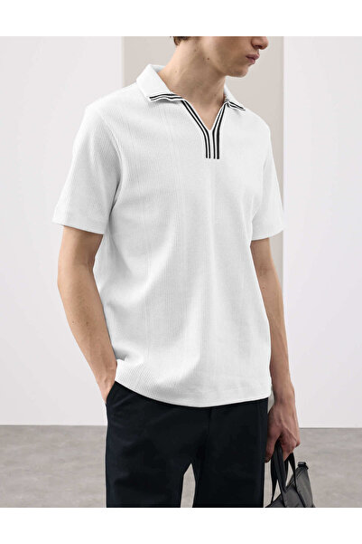 Marks & Spencer Saf Pamuk Polo T-shirt