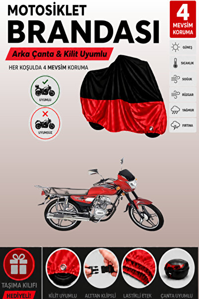 Cemku Double Black Top - Red Bottom, Rear Bag Compatible Falcon Sport 100 Lux...