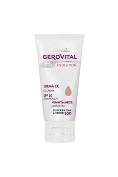 GEROVITAL CC Cream with Sun Protection - H3 Evolution SPF 20, shade Medium, 3...