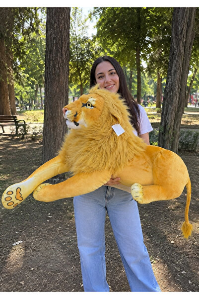 LRS STORE Dev Boy Yeleli Aslan Peluş Oyuncak - 100 Cm - Premium Kalite Büyük ...