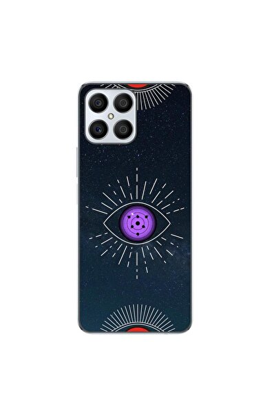 OEM Case compatible with Honor X8 4G Silicon Gel Tpu Pattern Tomoe Rinnegan Eye