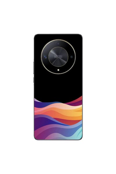 OEM Θήκη συμβατή με Honor Magic6 Lite από σιλικόνη gel TPU, σχέδιο Νέον Κύματα