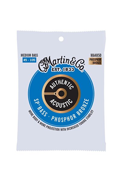 Martin Strings MA4850 Authentic Acoustic Superior Performance SP Bass Guitar ...