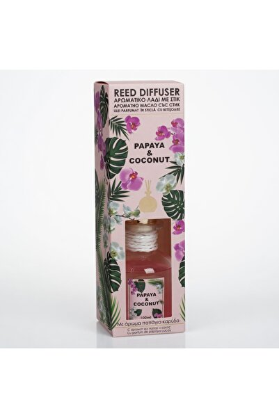 Z Store Difuzor cu bețișoare cu aromă de Papaya și Nucă de cocos – 100 ml Ule...
