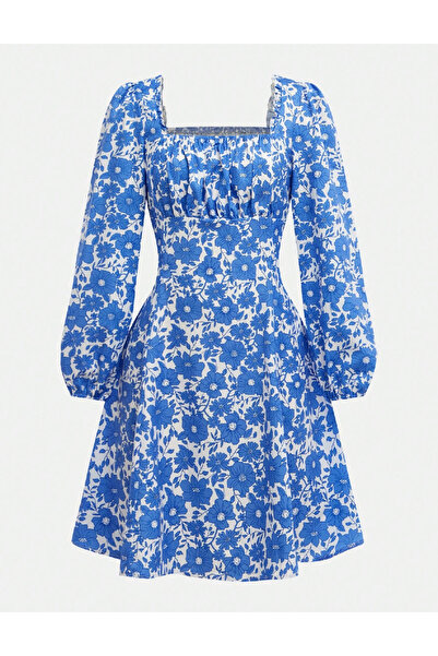 Evendi Rochie, Albastru/Alb