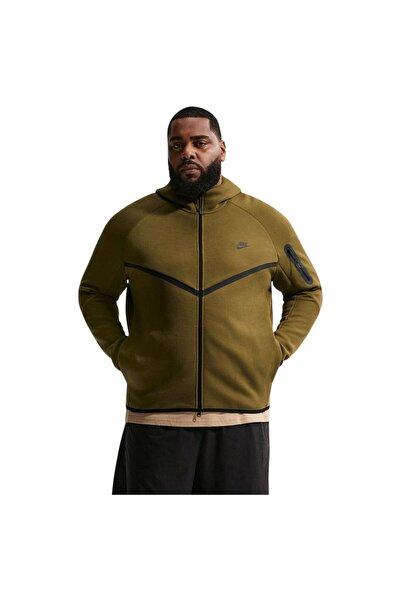 Nike Hanorac sportiv pentru bărbați, din fleece tehnic, tip Windrunner, cu fe...