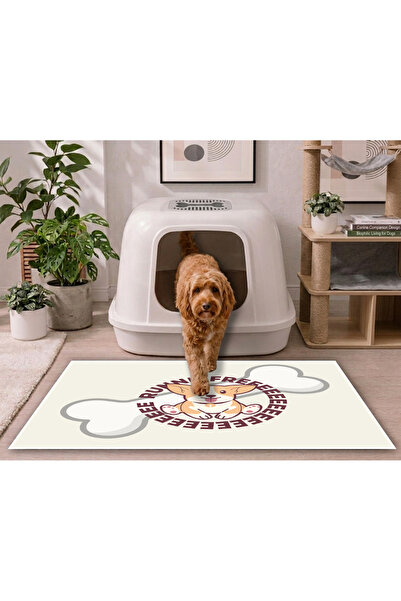 Harika bir ev KEDİ VE KÖPEK TUVALETİ KUMU PASPASI 40X50 CM HAYVAN MATI )RUN F...