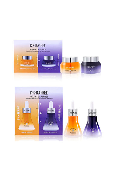 DR.RASHEL Serum Set (Day Pack and Night Pack) and Cream Set (Day Cream and Ni...
