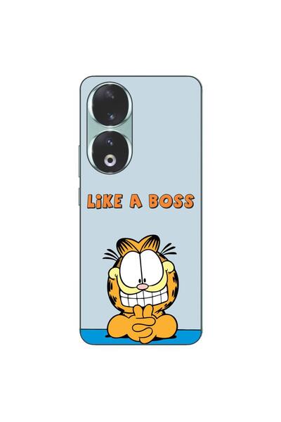 OEM Husa compatibila cu Honor 90 5G Silicon Gel Tpu Model Garfield Like A Boss