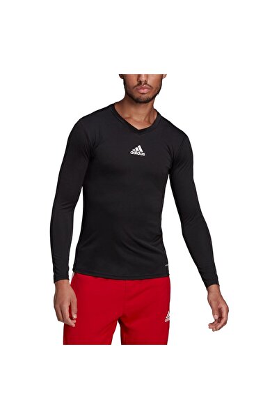 adidas Mens Long-Sleeve Thermal Shirt Team Base Tee S
