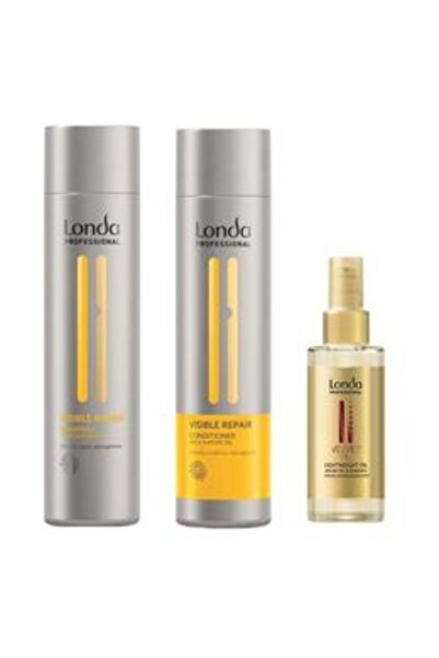 Londa Professional Pachet Reparator - Visible Repair: Sampon 250 ml, Balsam 2...