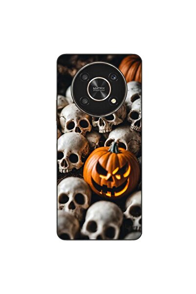 OEM Case compatible with Honor X30 Silicone Gel Tpu Halloween Pattern Skulls ...