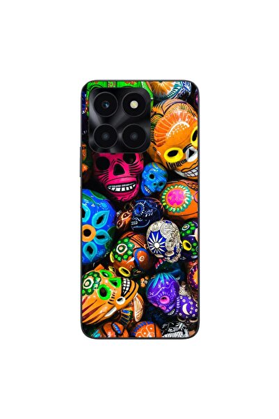 OEM Husa compatibila cu Honor X6a Silicon Gel Tpu Model Halloween Cranii Colo...